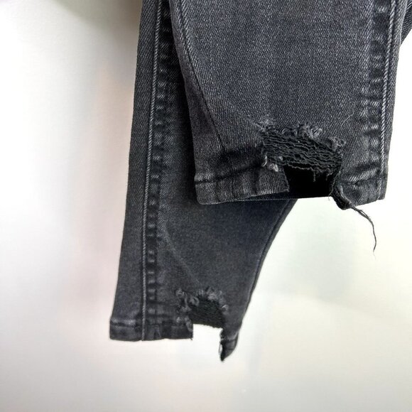 Maurices‎ high rise black ram hem waist jean size xs - Picture 4 of 10